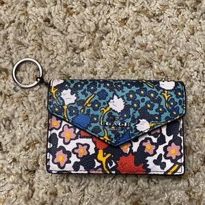 Coach Flap Card Case with Key ring
